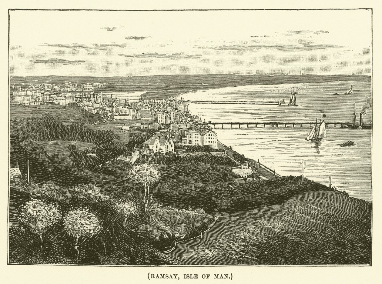 Ramsay, Isle of Man (gravyr) av English School
