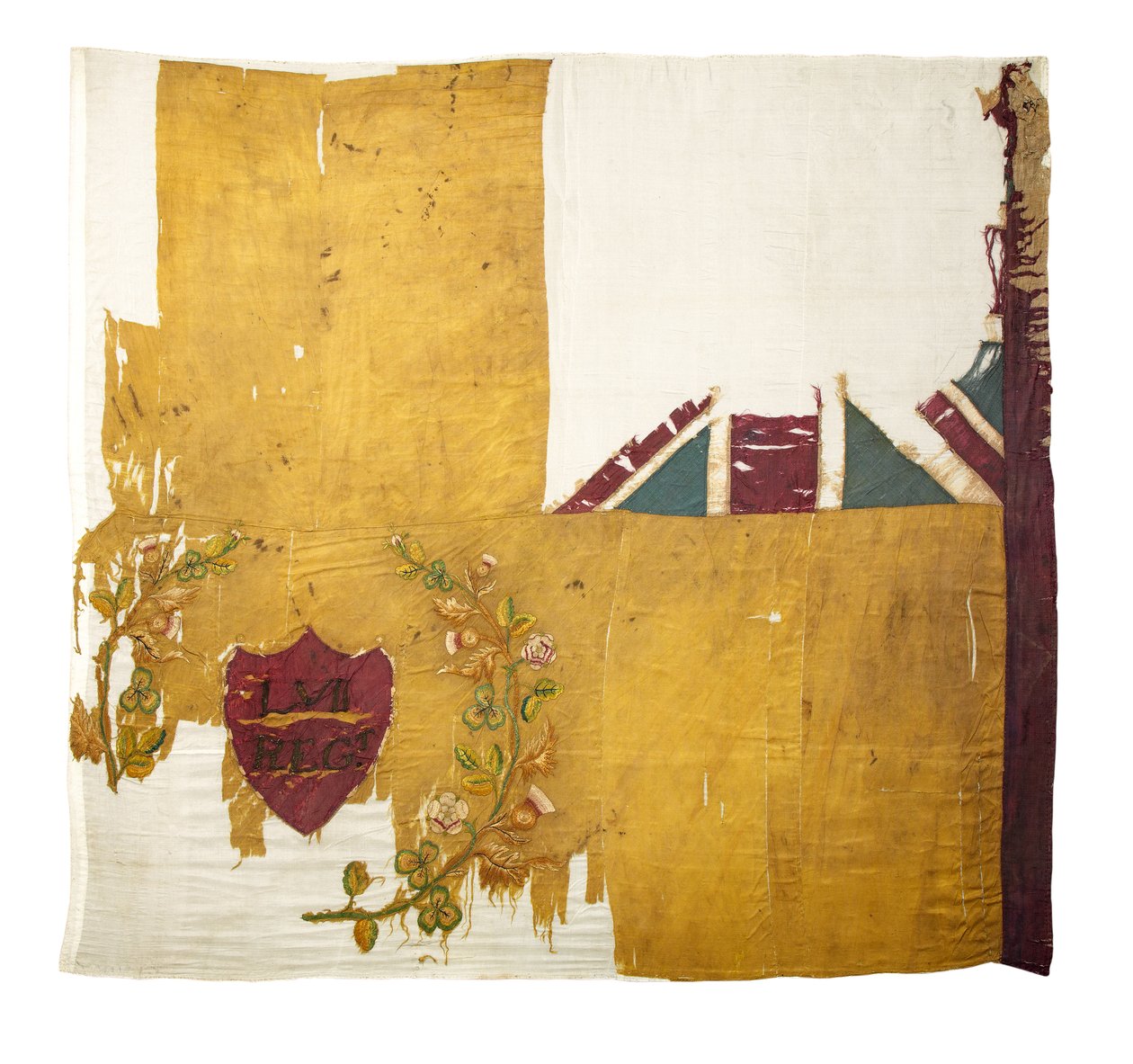 Regimental Colour, 57th (West Middlesex) Regiment (silke och bomull) av English School