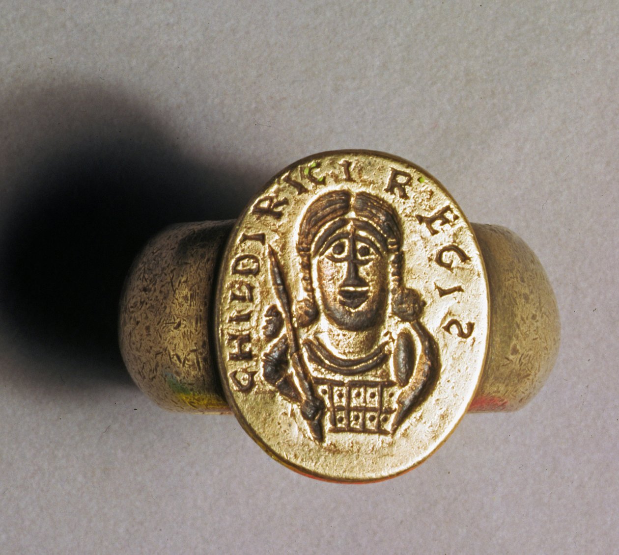 Replikelektrotyp av Childerics Ring, 1831 (metall) av English School