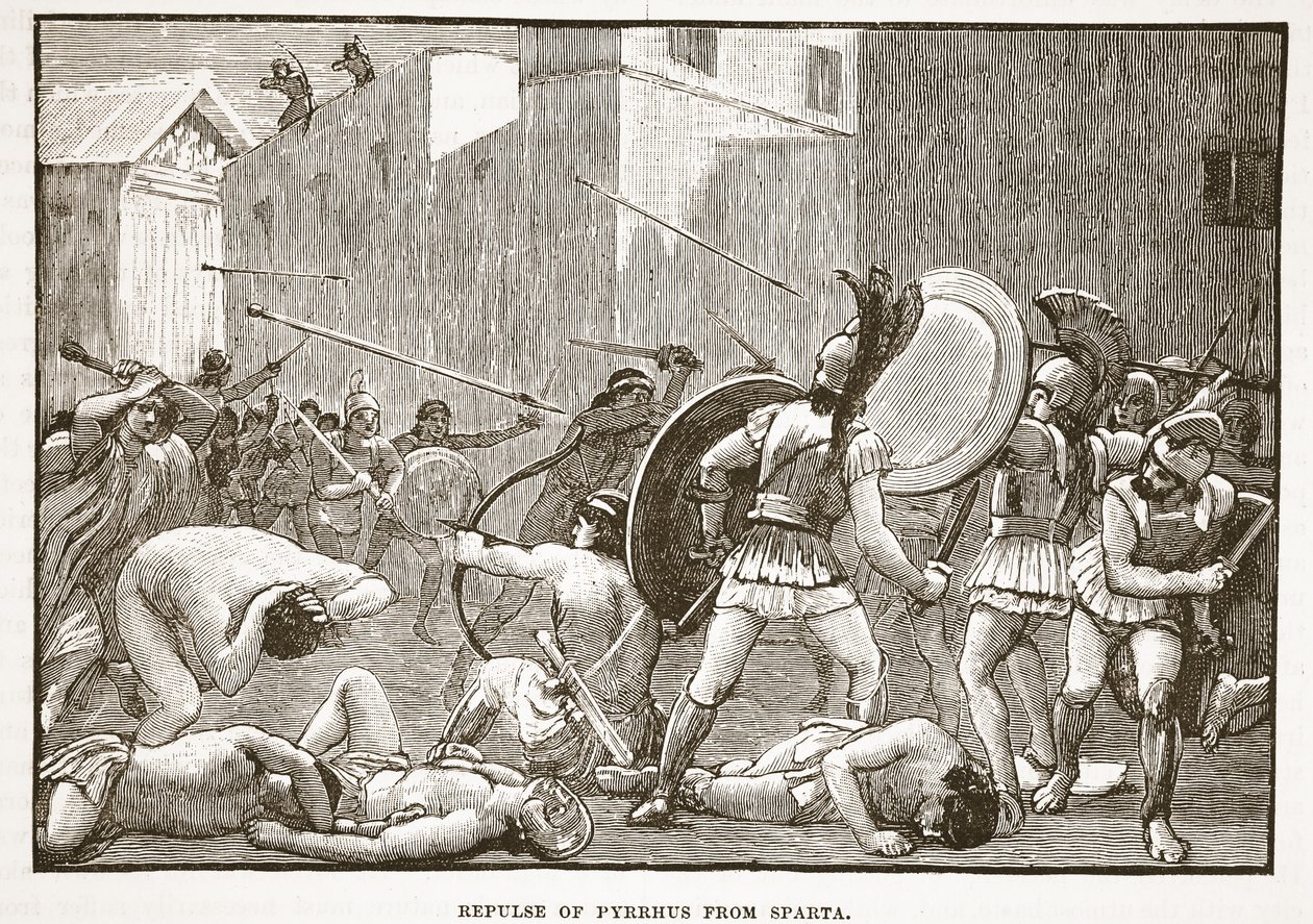 Avvisning av Pyrrhus från Sparta av English School