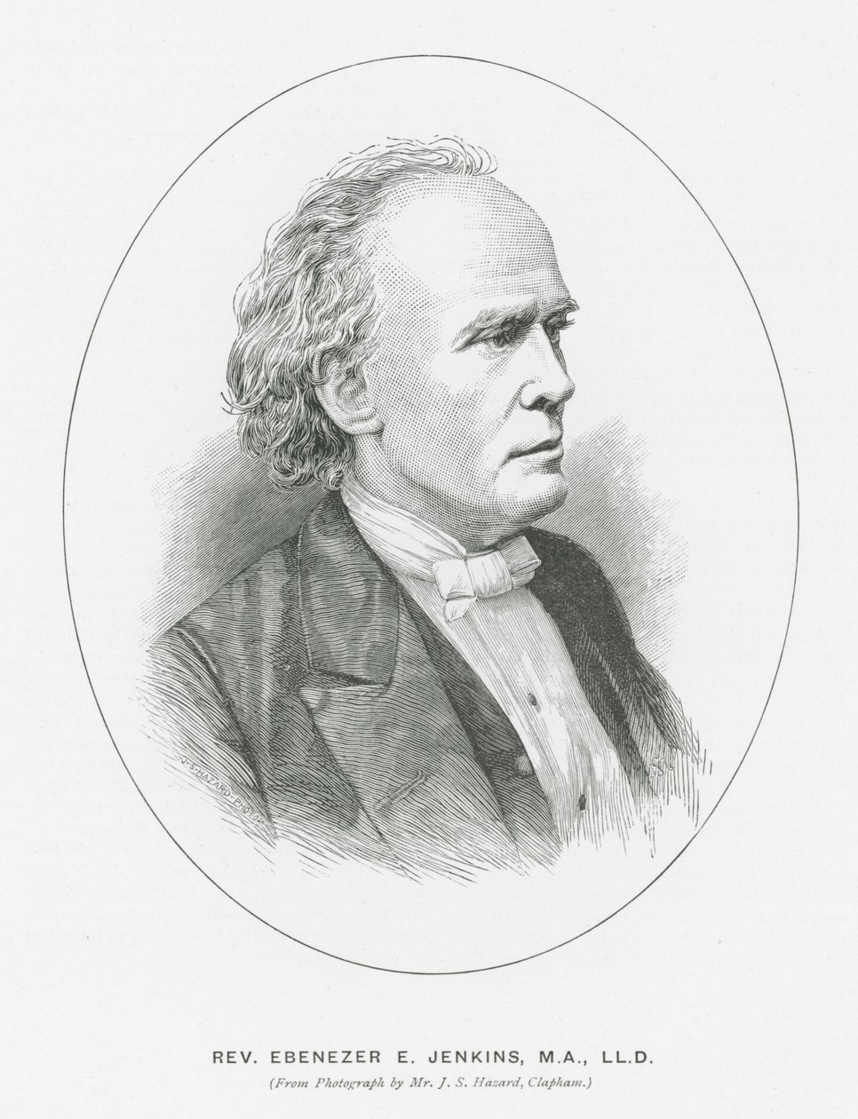Rev Ebenezer E Jenkins (litografi) av English School