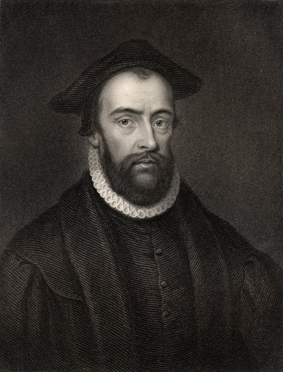 Rev John Bradford, graverad av J. Jenkins, från 