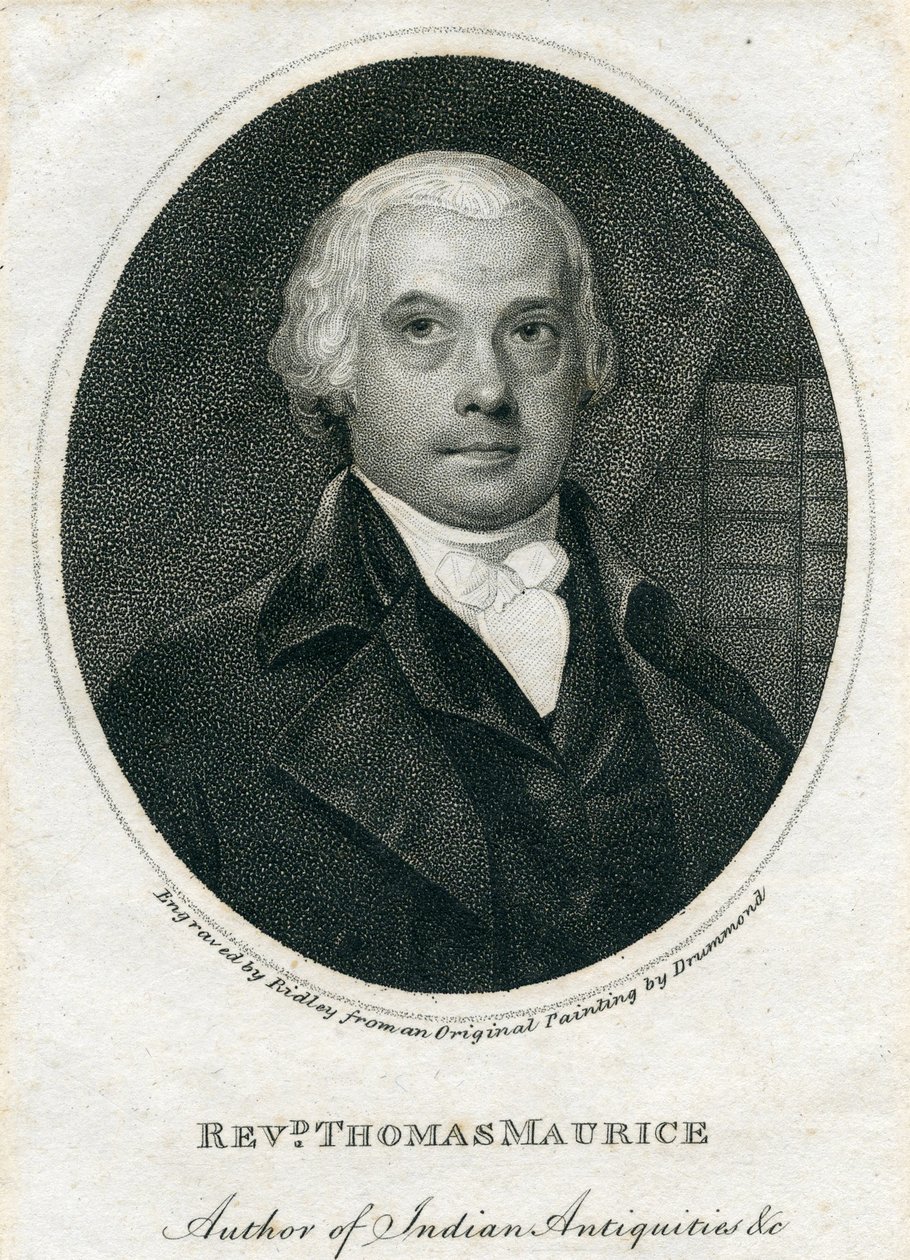 Pastor Thomas Maurice (1754-1824) (gravyr) av English School