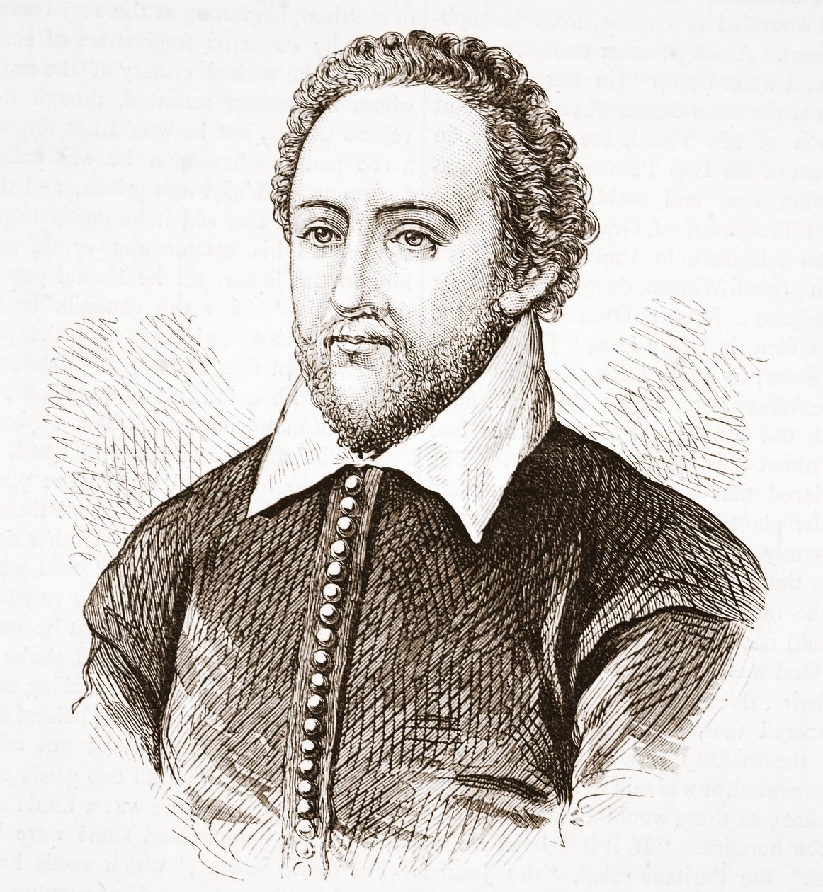 Richard Burbage, från originalporträttet i Dulwich College av English School