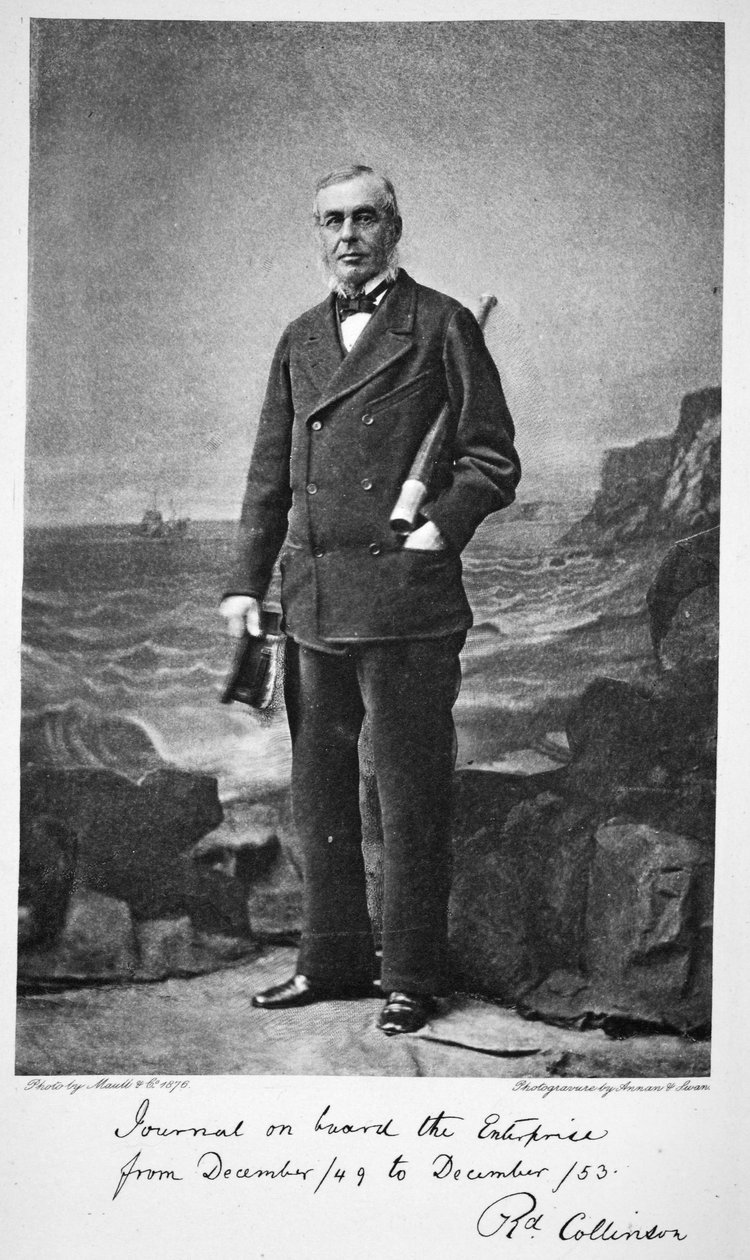 Richard Collinson - expeditionsledare på HMS Enterprise, 1876 (fotogravyr) av English School