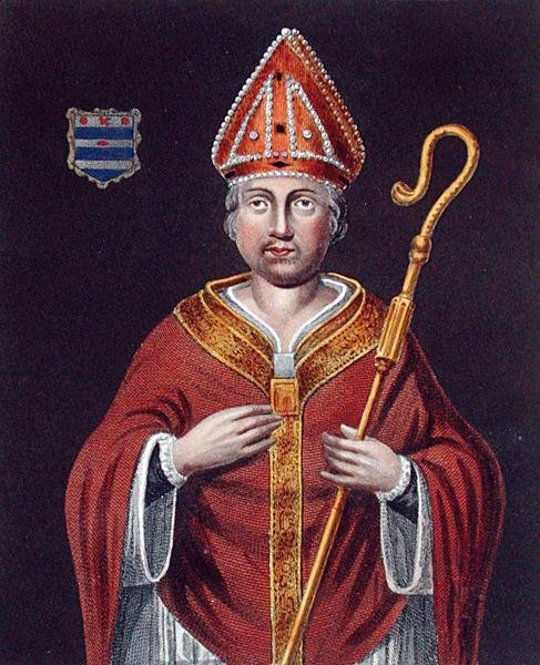 Richard Fleming (d.1431), efter en målning i Bodleian Gallery (färg litho) av English School