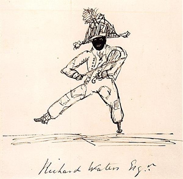 Richard Waters Esq., ca 1815 (penna och bläck på papper) av English School