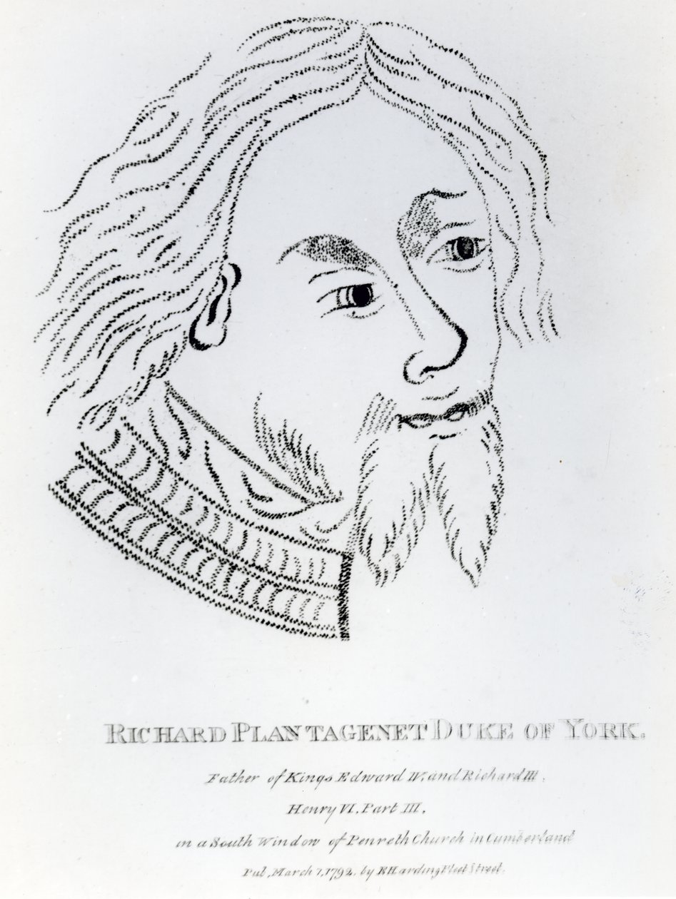 Richard av York, 3:e hertig av York, publicerad 1792 (gravyr) av English School