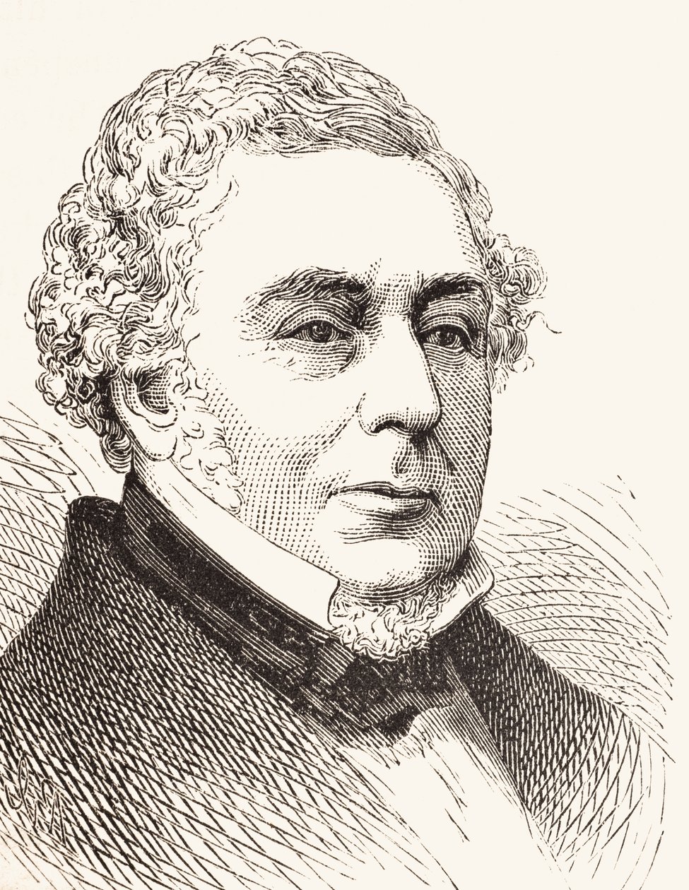 Robert Stephenson, från The National and Domestic History of England av William Hickman Smith Aubrey (1858-1916) publicerad London, ca 1890 av English School