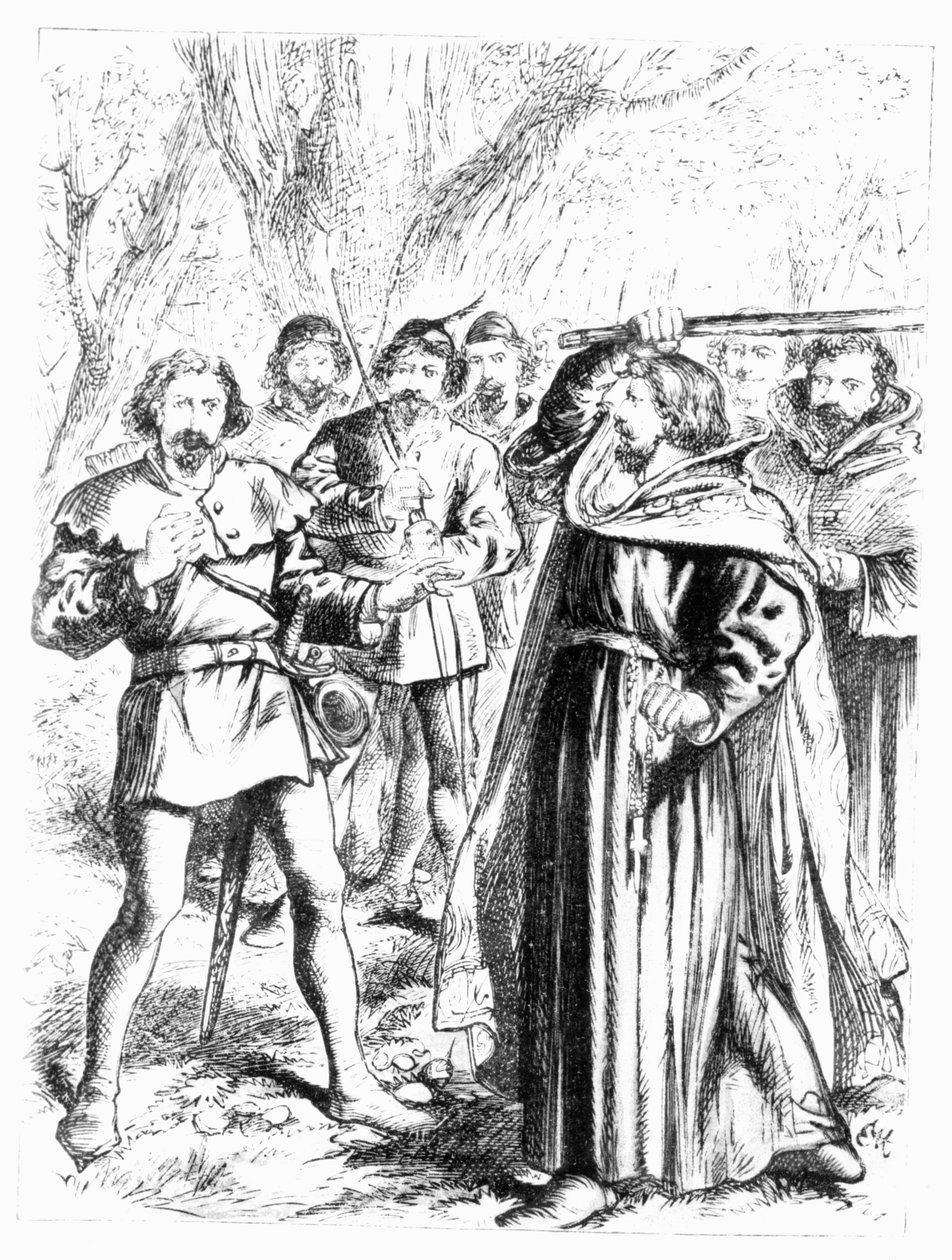 Robin Hood och kung Richard I (1157-99) av English School