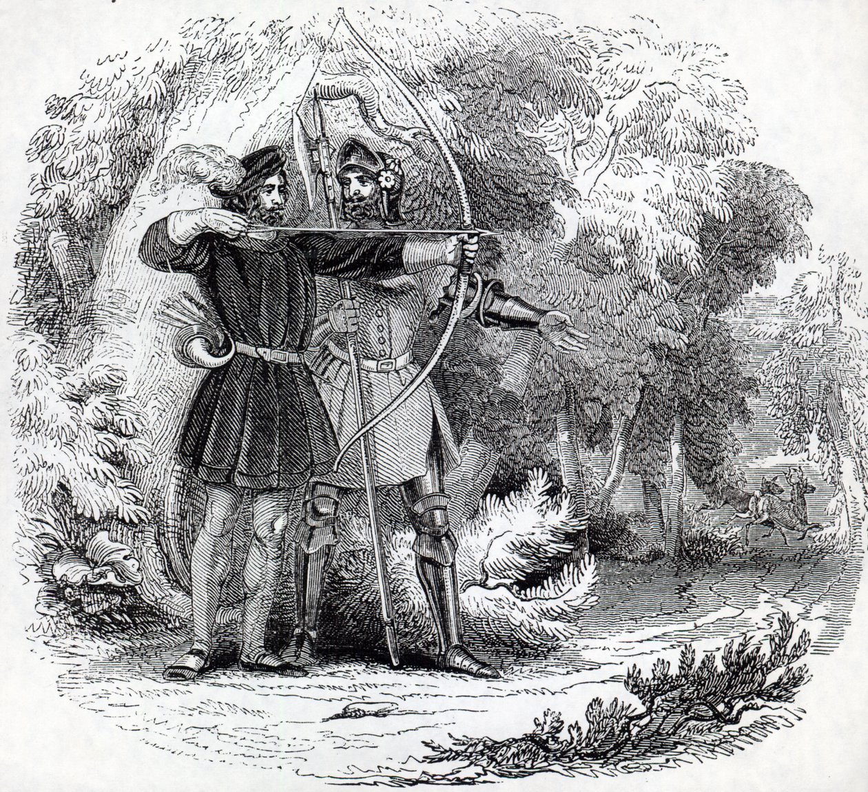 Robin Hood och Little John av English School