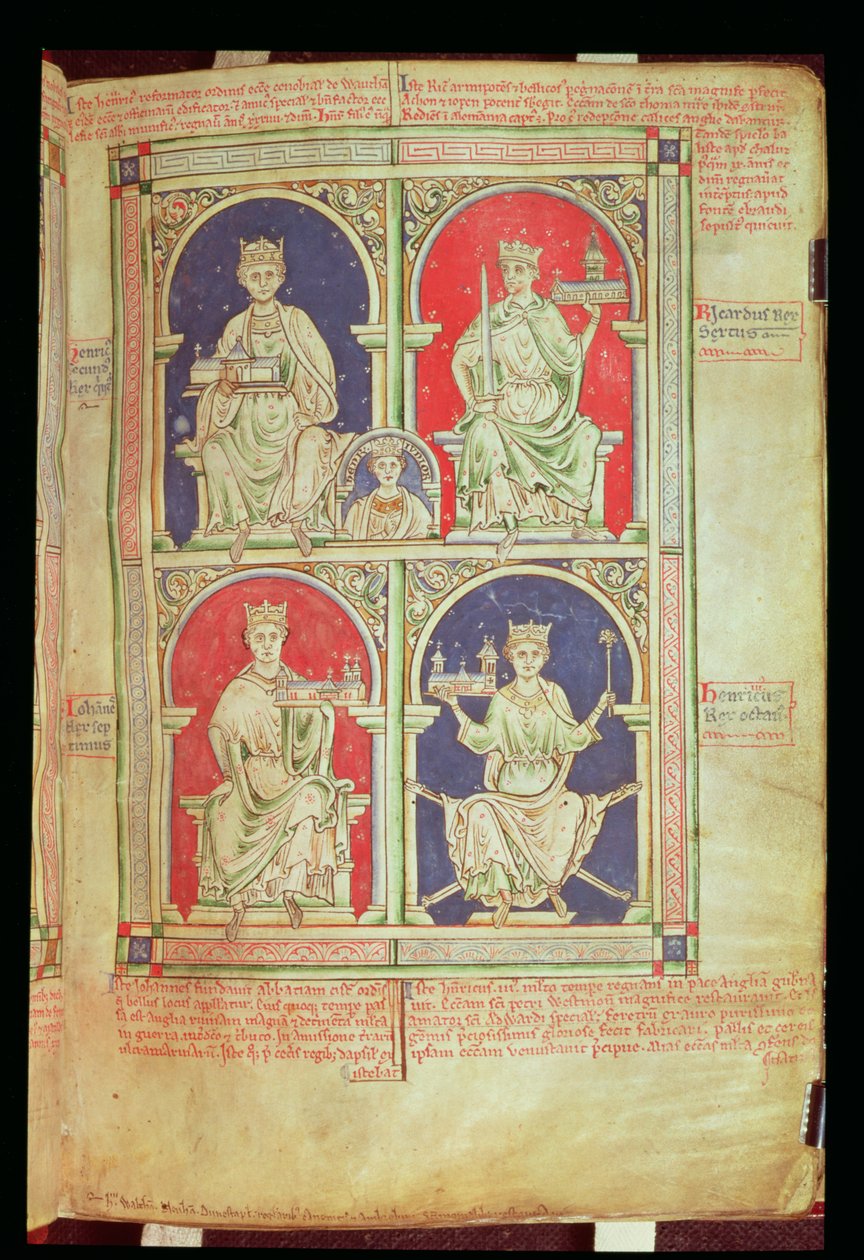 Roy 14 C VII f.9 Fyra kungar av England, från 