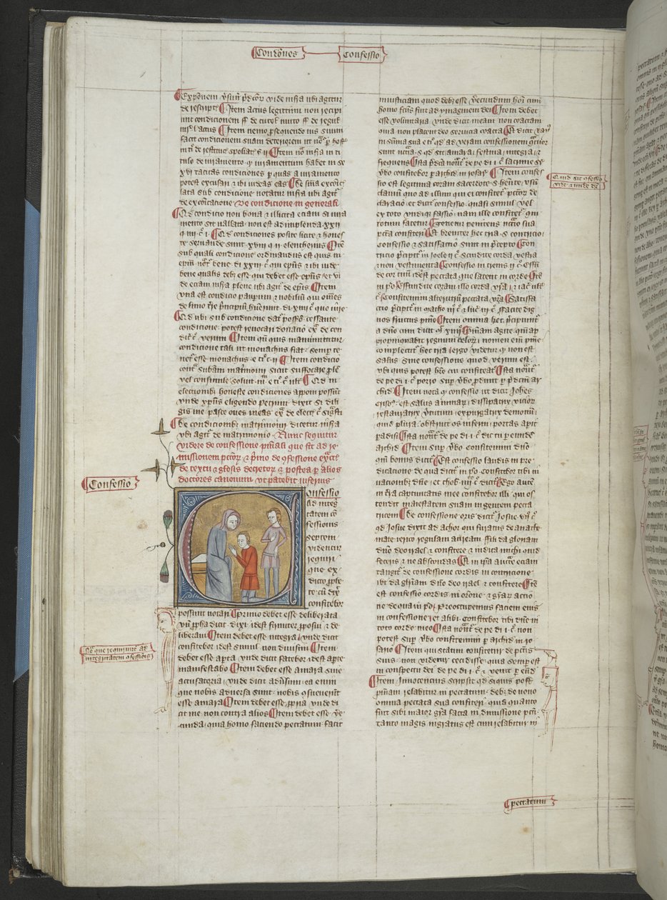 Royal 6 E 6 f. 354v Confession (Confession), från 