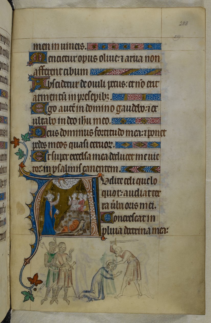 Kunglig MS 2 B VII f.288r, från The Queen Mary Psalter, ca 1310-20 (pergament) av English School