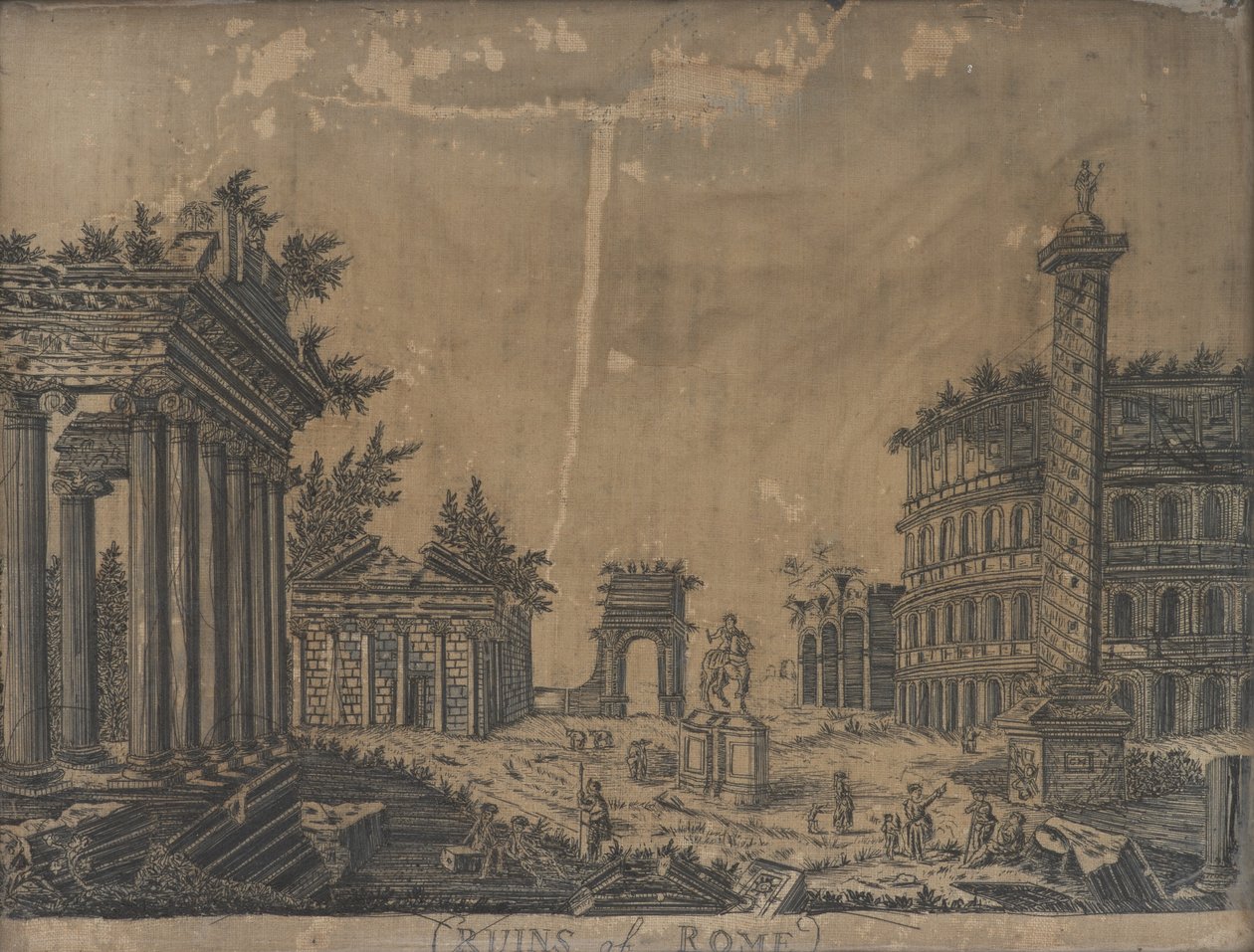 Ruinerna av Rom, 1780-talet av English School