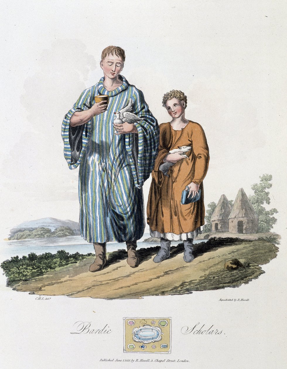Skolpojke och hans herre - i "" kelter och goter, seder hos invånarna på de brittiska öarna i början av 600-talet och i de gotiska nationerna på västkusten av Östersjön", av S.R. Meyrick och Ch. Smed av English School