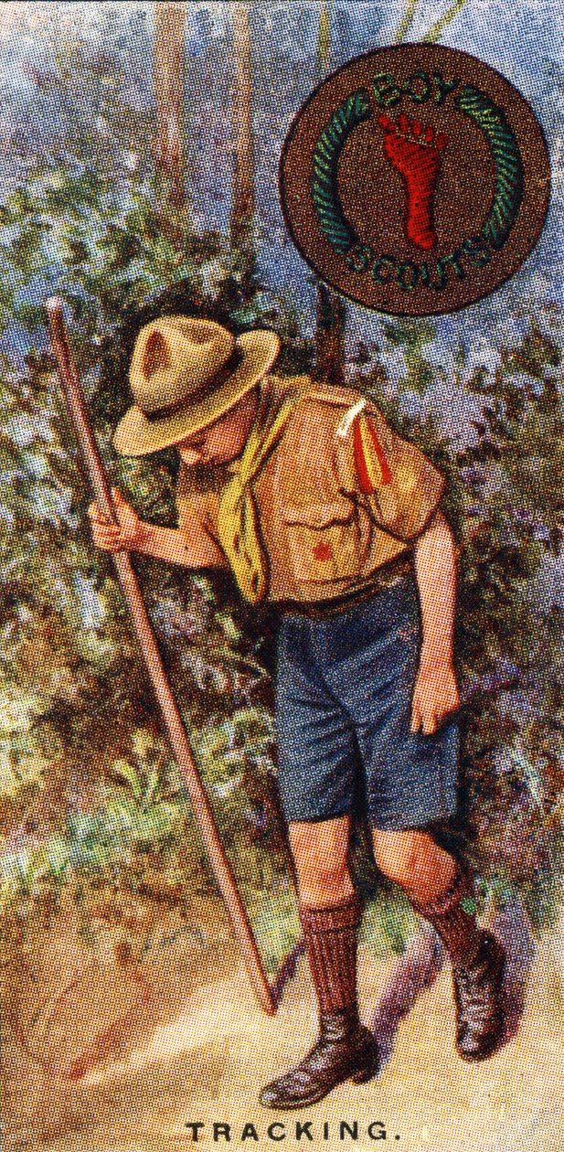 Scoutspårmärke, 1929 av English School