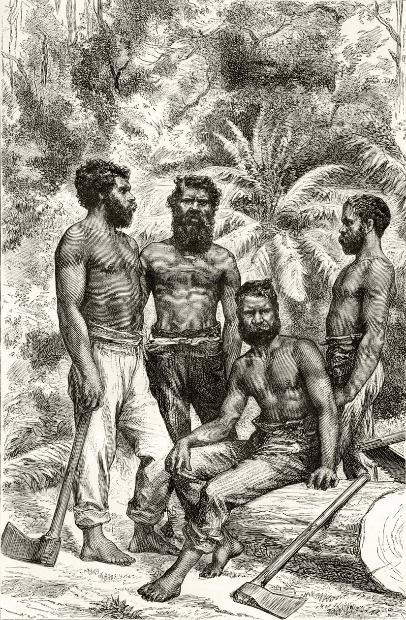 Halvciviliserade viktorianska aboriginer, från 