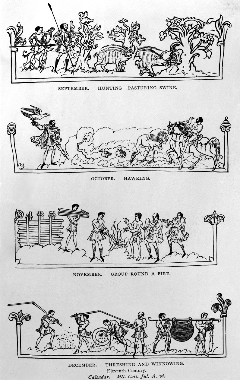 September, oktober, november och december, från 