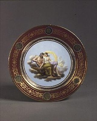 Sevres fat som visar Thetis och Jupiter, av Robert Adams, tidigt 1800-tal (porslin) av English School