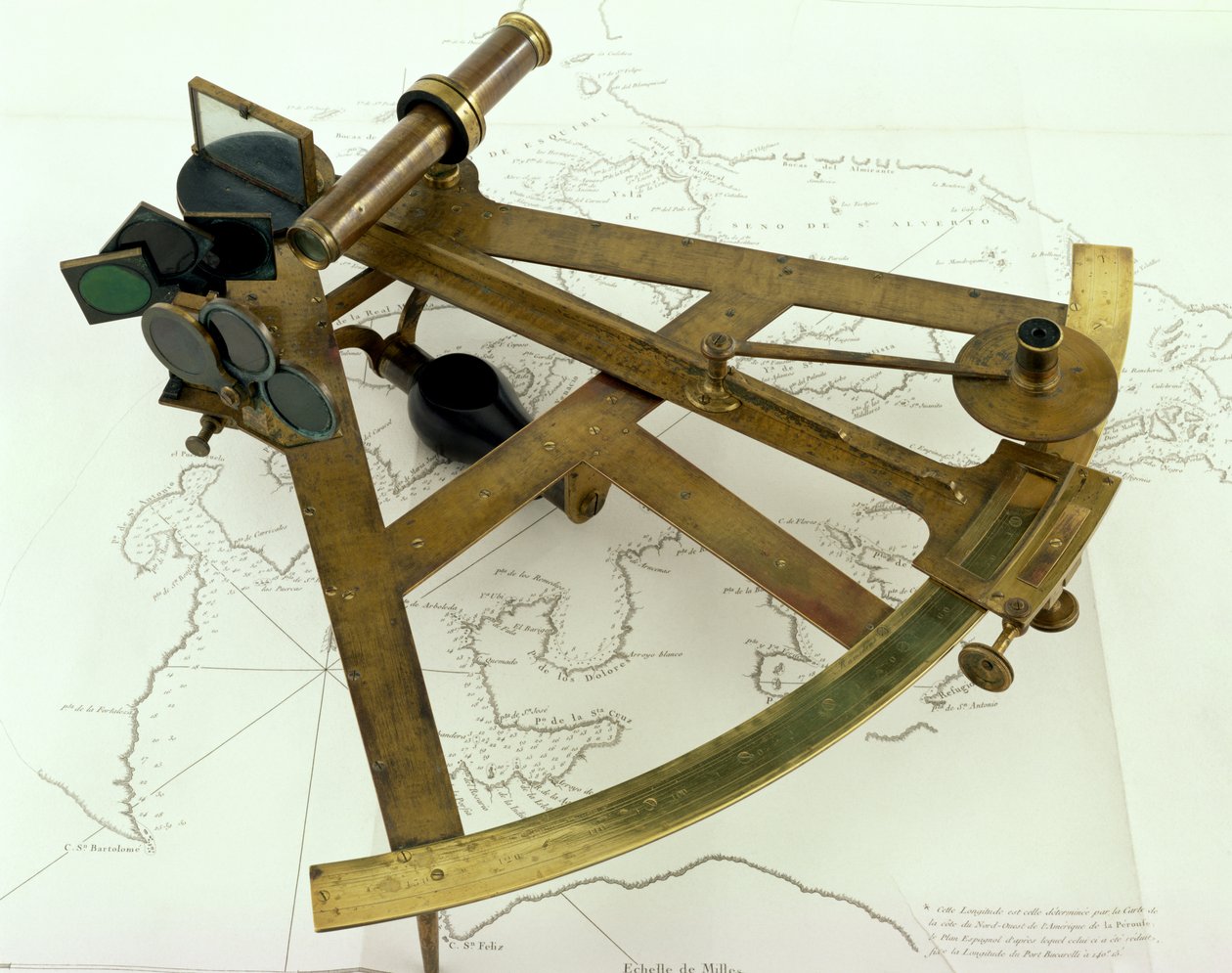 Sextant, engelska (mässing) av English School