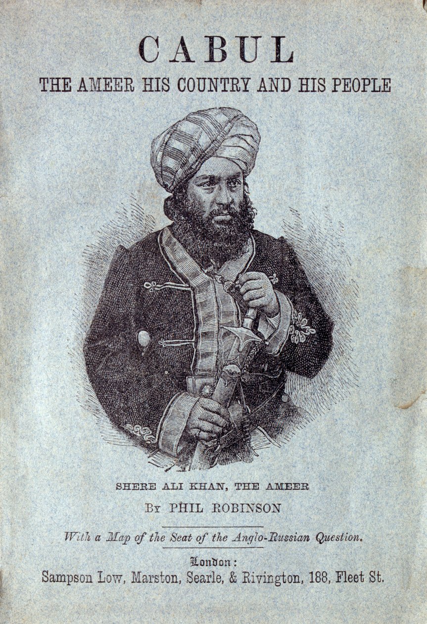 Shere Ali Khan, Ameer från Afghanistan, 1878 av English School