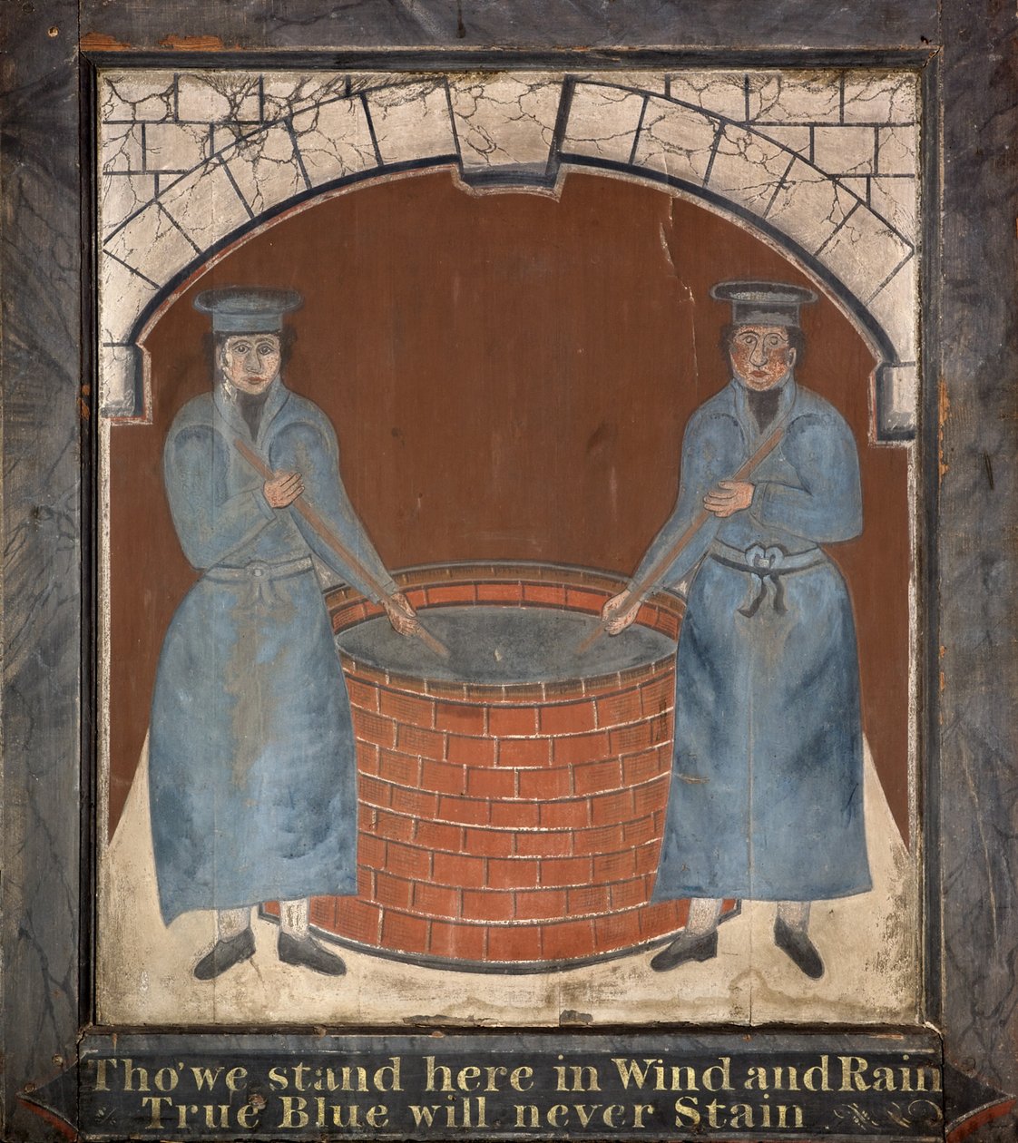Skylt för "Blue Boys" Inn, sent 1700-tal av English School