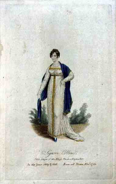 Signora Collini (f.1784), första sångerska vid King