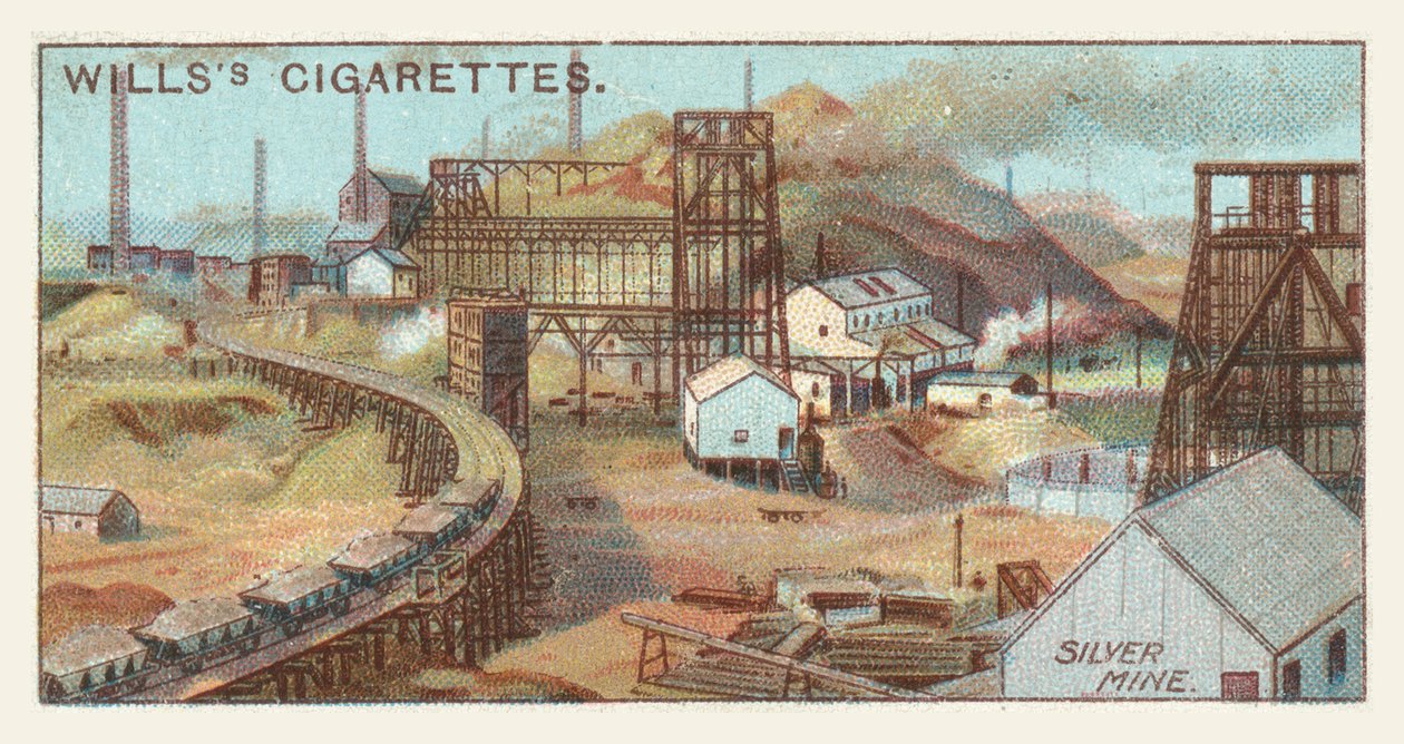 Silvergruva (chromolitho) av English School
