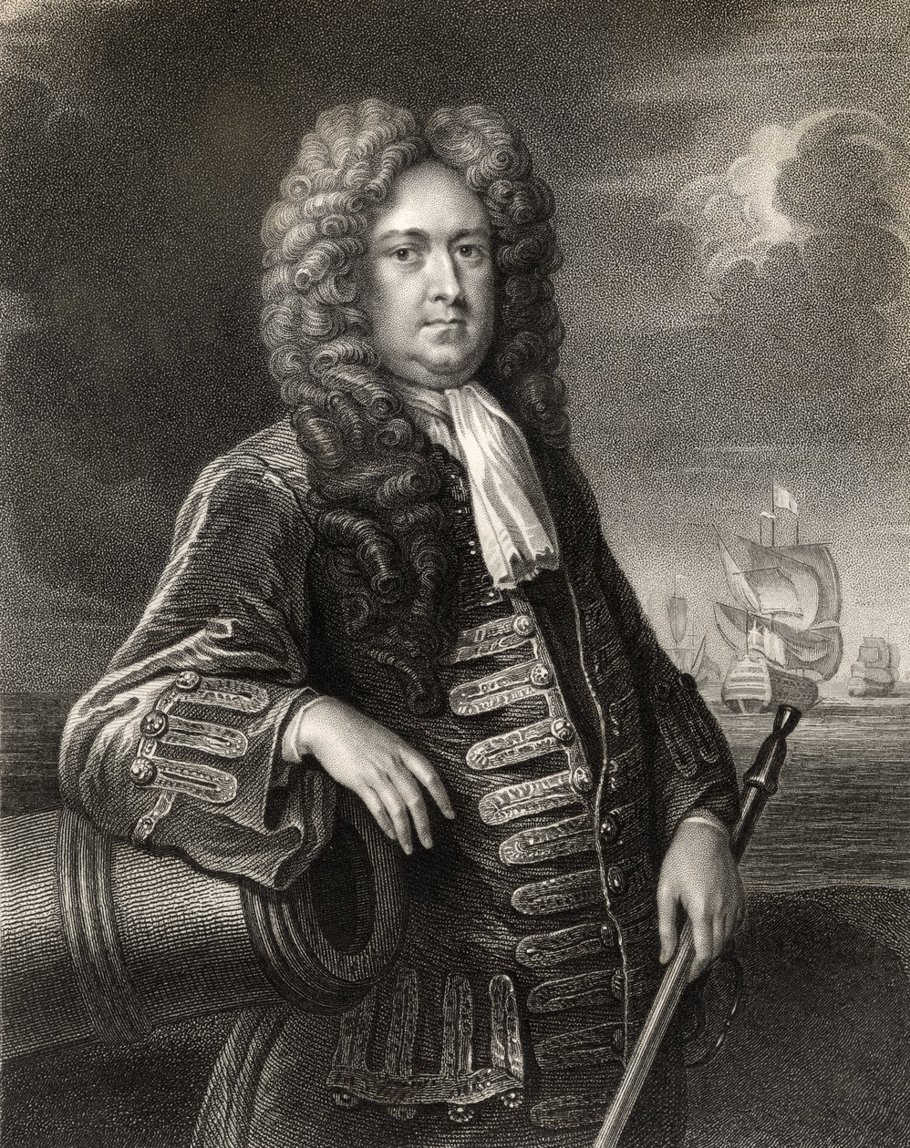 Sir George Rooke, graverad av W. Holl, från 