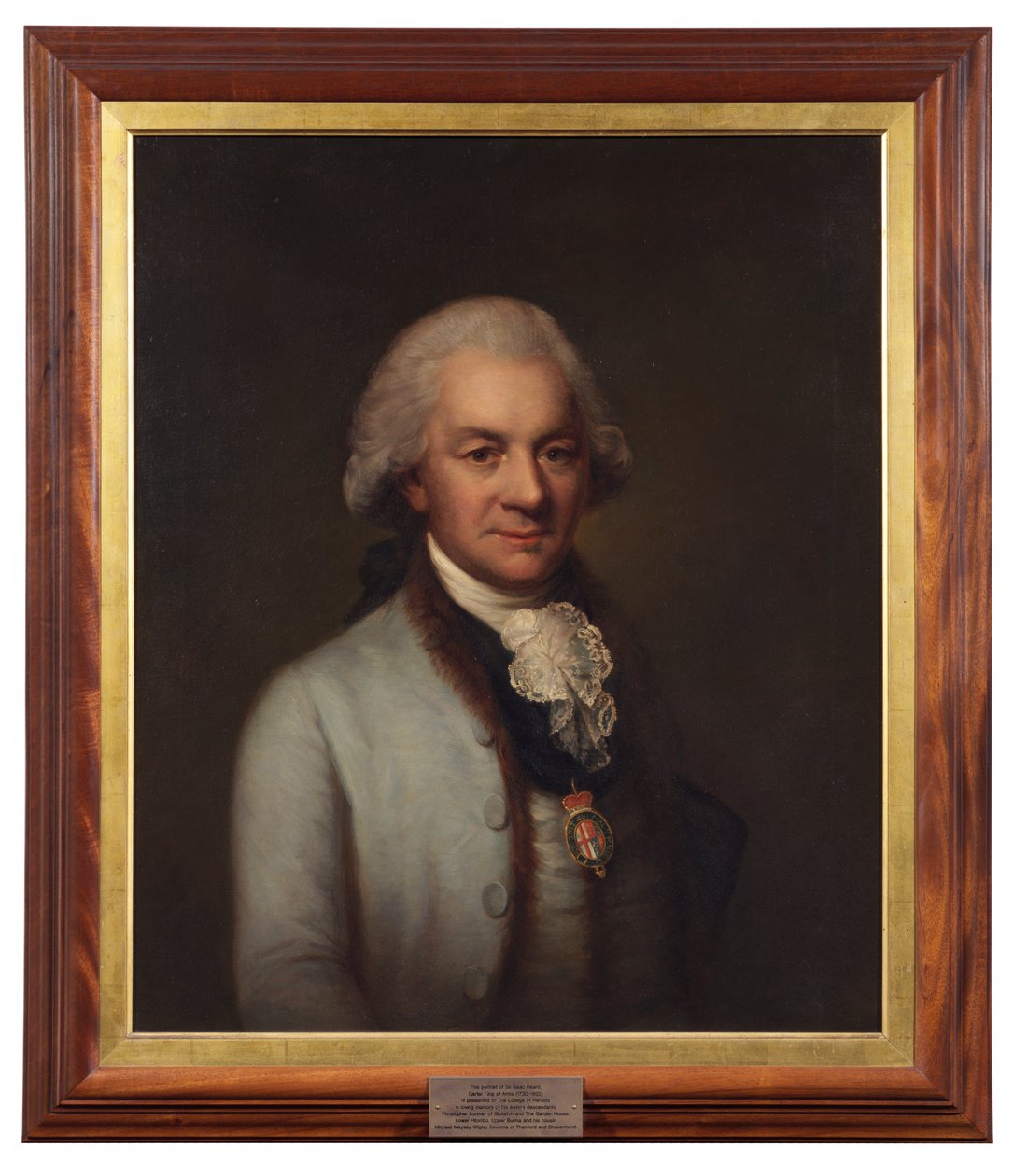 Sir Isaac Heard, Strumpebandskung av vapen av English School