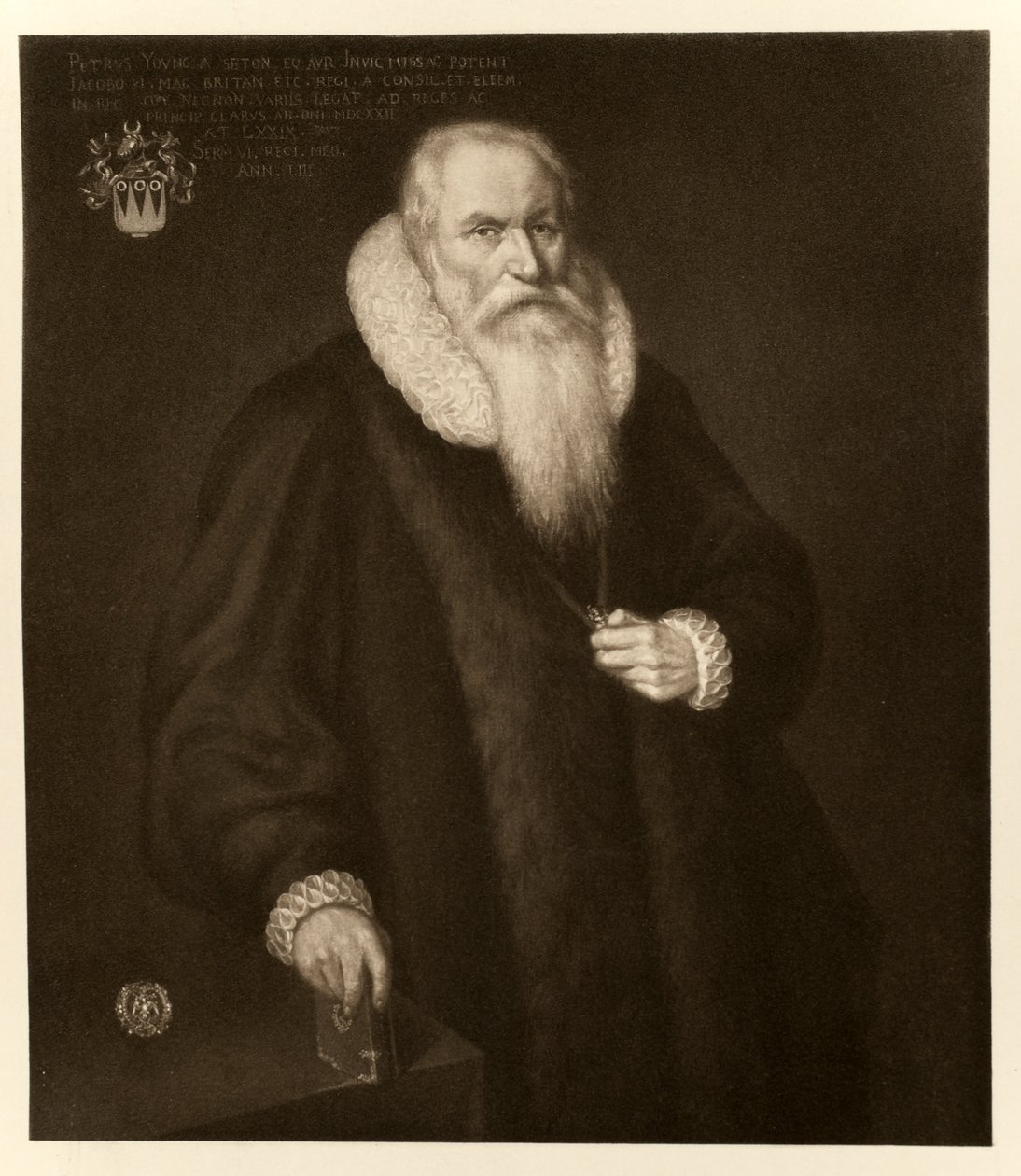 Sir Peter Young, från James I och VI, tryckt av Manzi Joyant & Co. Paris, 1904 av English School