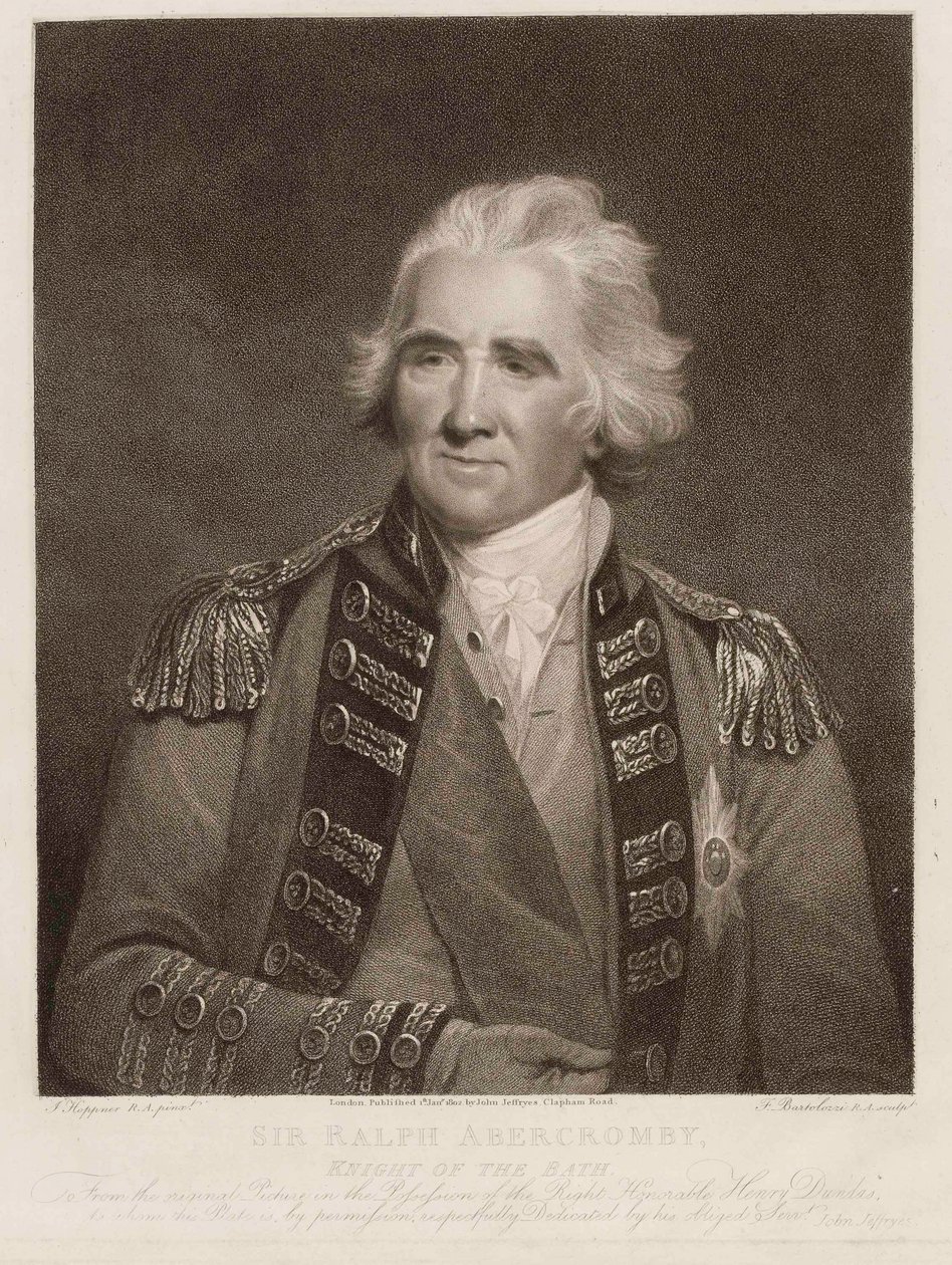 Sir Ralph Abercromby, Knight of the Bath, ca 1800 (stippstick) av English School