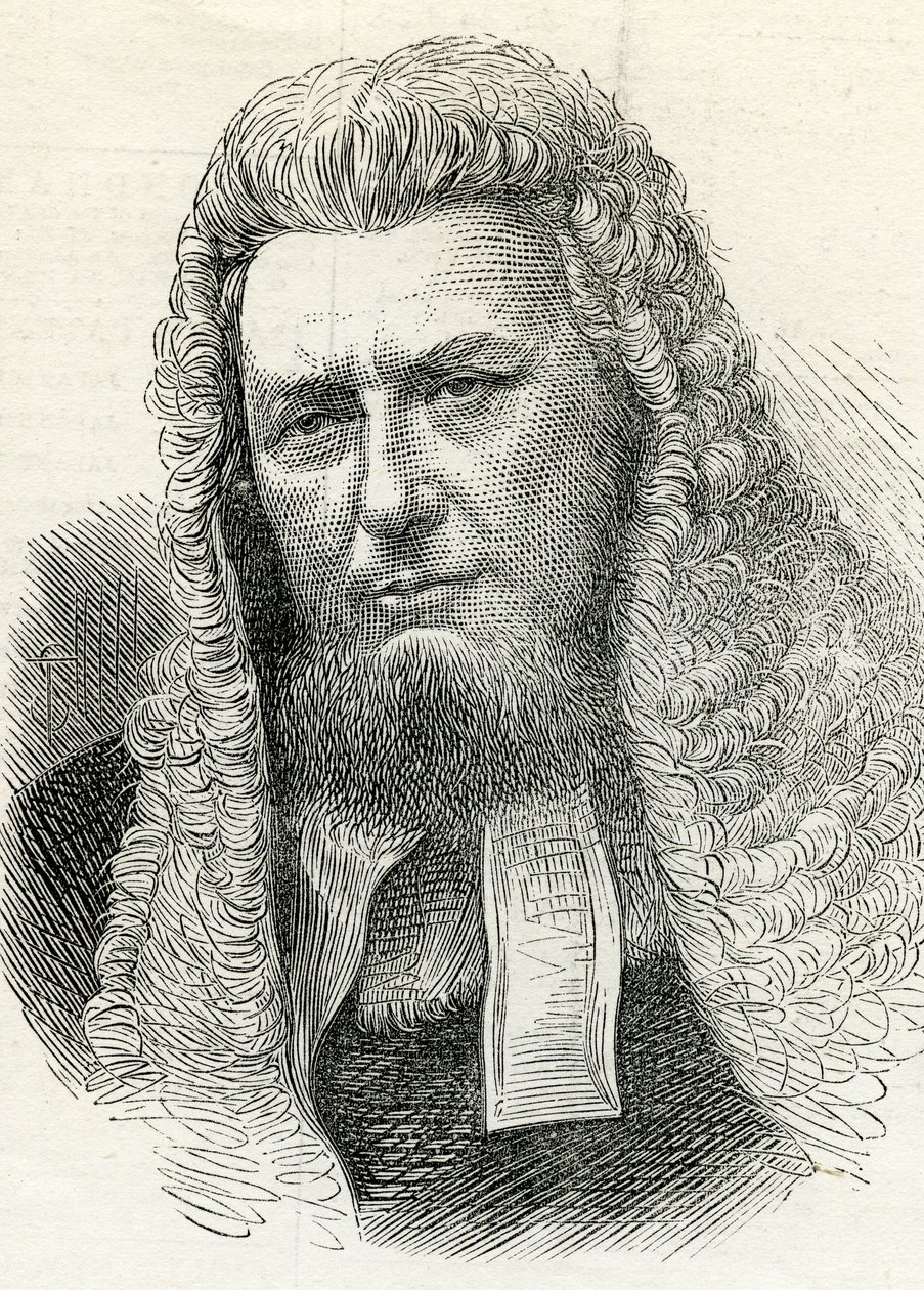 Sir Richard Paul Amphlett (1809-83) från The illustrated London News 7 februari 1874 av English School