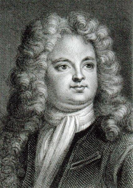 Sir Richard Steele (1672-1729) (gravyr) av English School