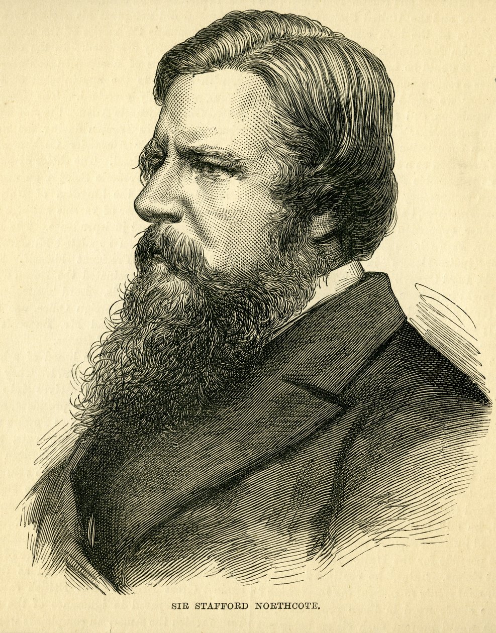 Sir Stafford Northcote, 1:e earl av Iddesleigh (1818-87) av English School