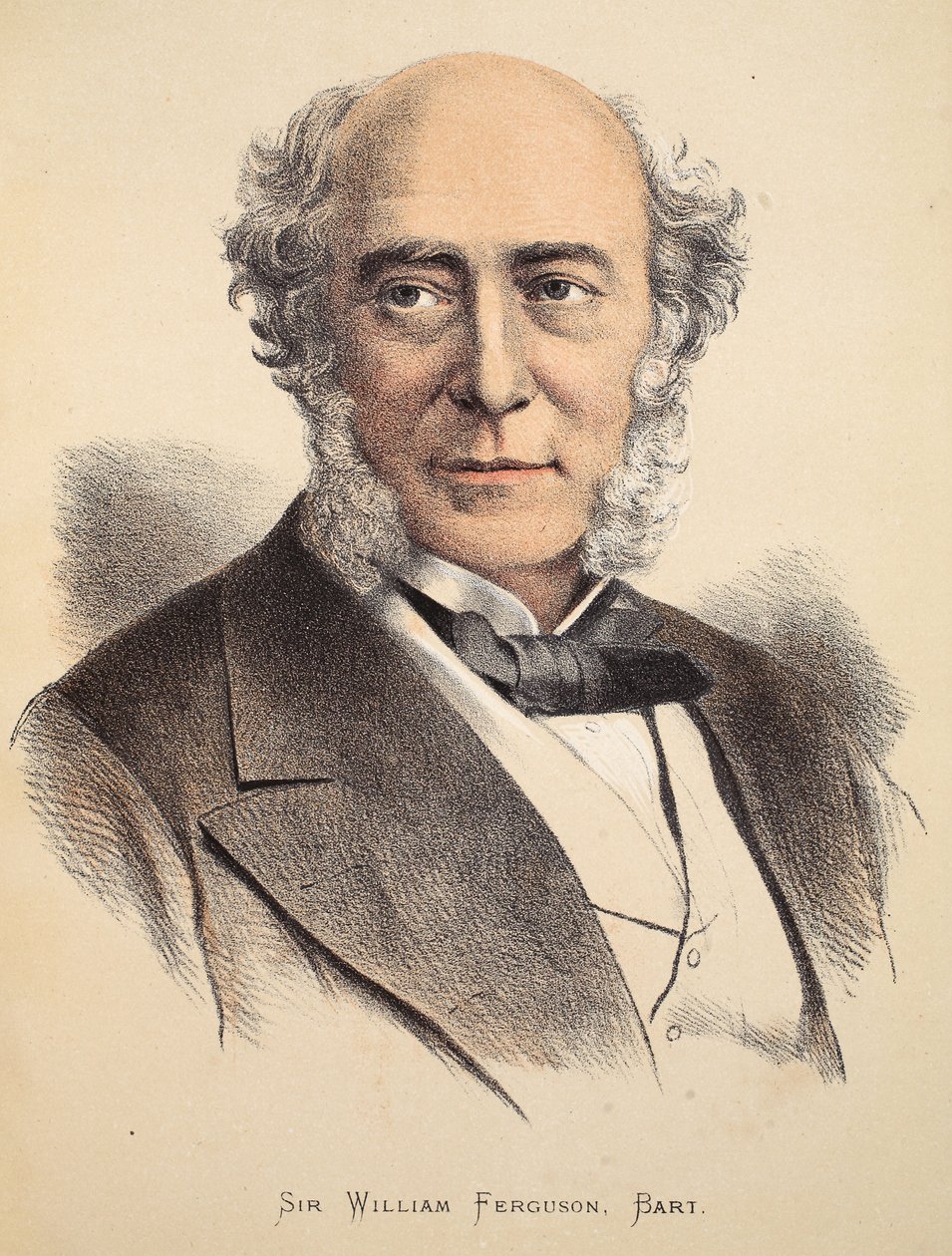 Sir William Ferguson, Bart, illustration från The Pictorial Edition av David Livingstones liv och upptäckter av J. Ewing Richie, pub. av A. Fullarton & Co., 1876 av English School