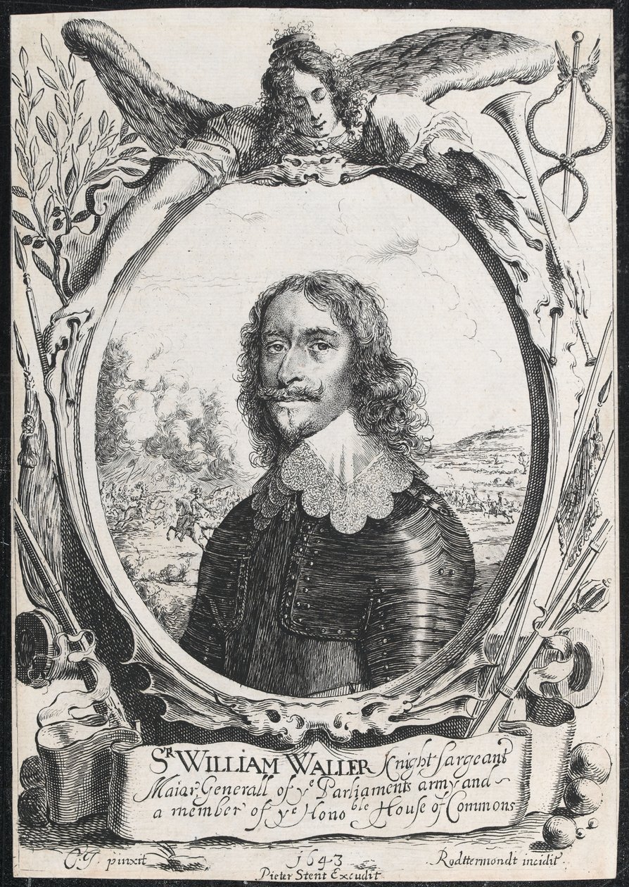 "Sir William Waller, riddare generalmajor i parlamentets armé och medlem av ye Honoble. Underhuset