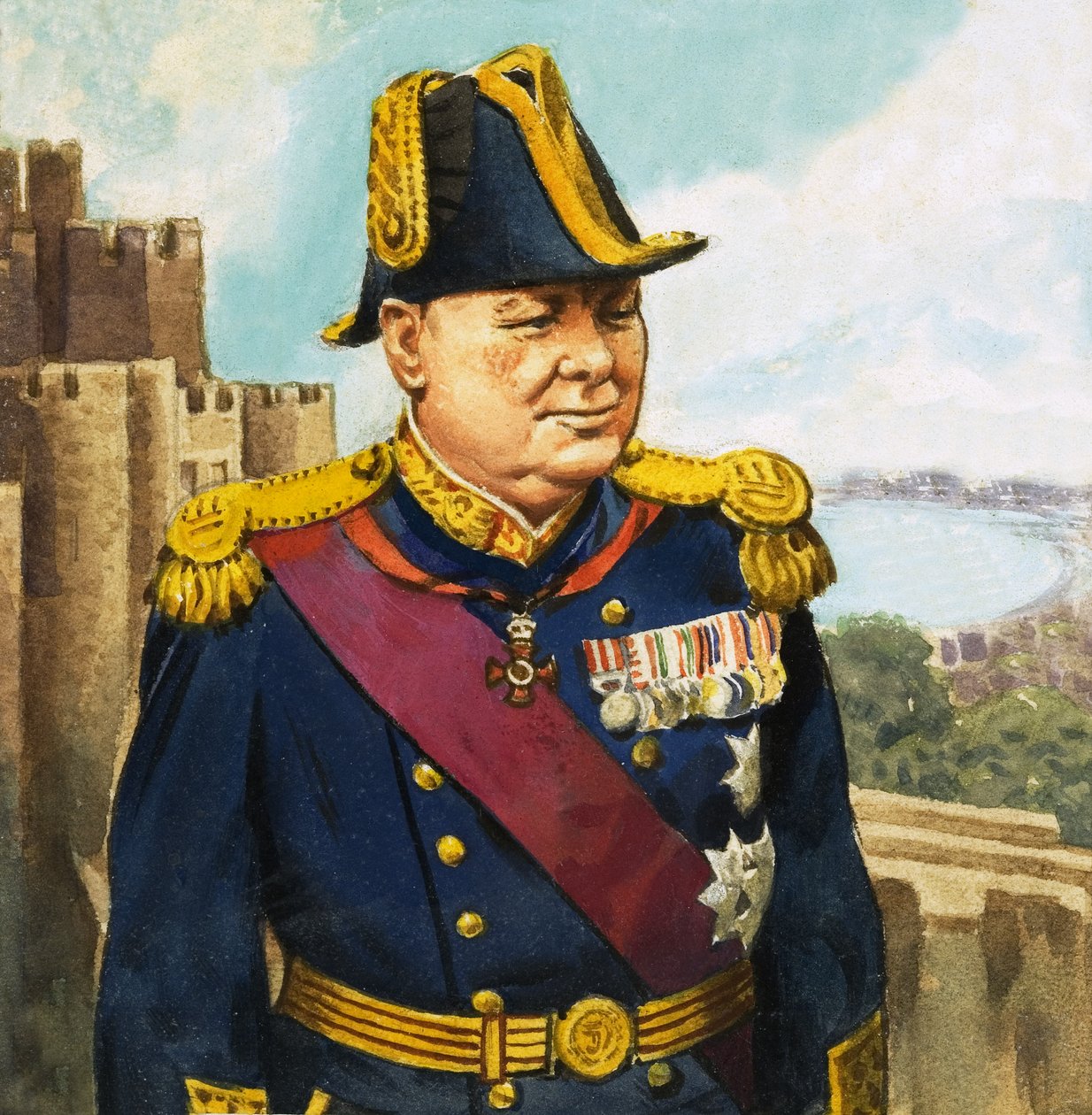 Sir Winston Churchill av English School
