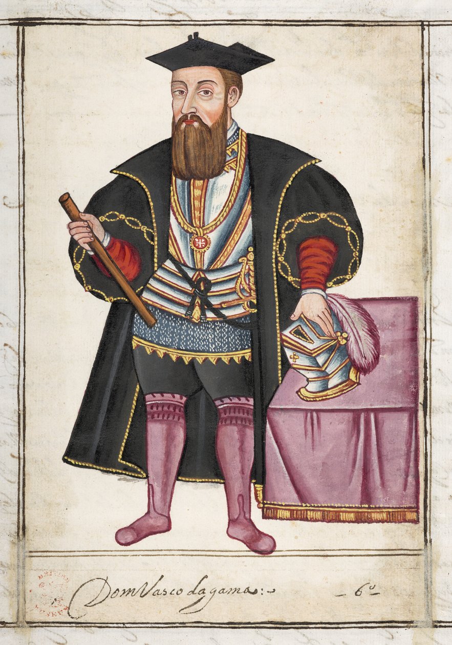 Sloane MS 197 f.18r Vasco da Gama, från 