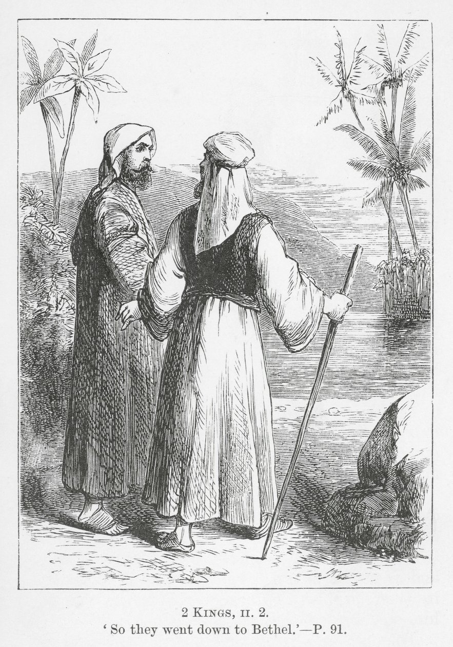 "Så gick de ner till Betel" (gravyr) av English School