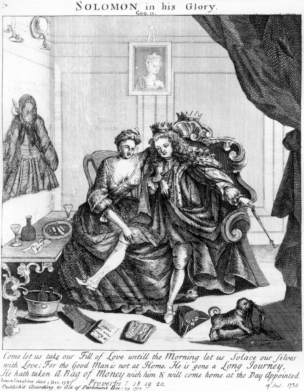 Salomo i hans ära, cirka 1738 av English School