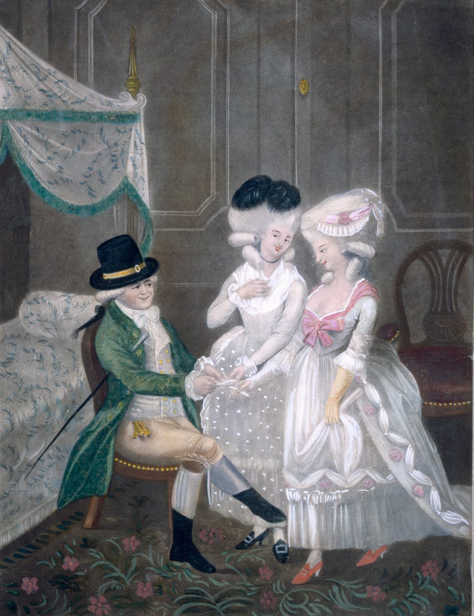 Sr. Timothy Thicketts första rulle till London, eller, Beauties of Kings, och drar lott om en --, 1781 av English School
