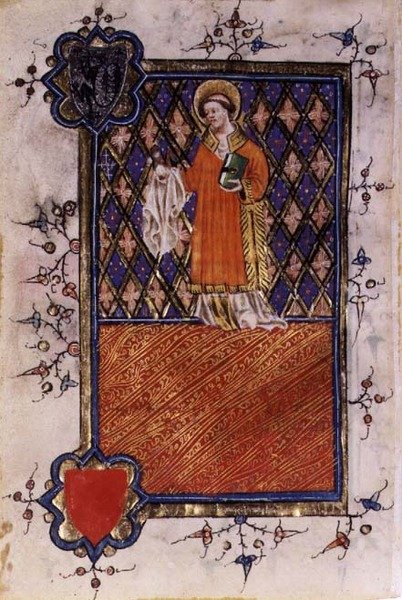 St. Barnabas, från en timbok, ca 1400-40 (vellum) av English School