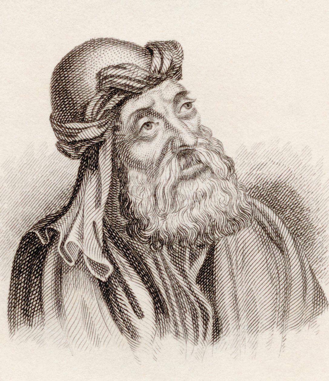 Den helige Cyril av Jerusalem, från Crabbes Historical Dictionary, publicerad 1825. av English School