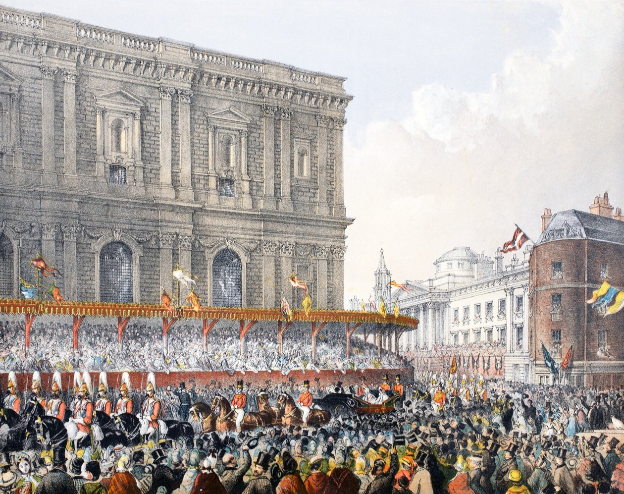 St Pauls, 7 mars 1863, från A Memorial of bröllopet av Edward VII och Alexandra av Danmark, pub. 1864 av English School