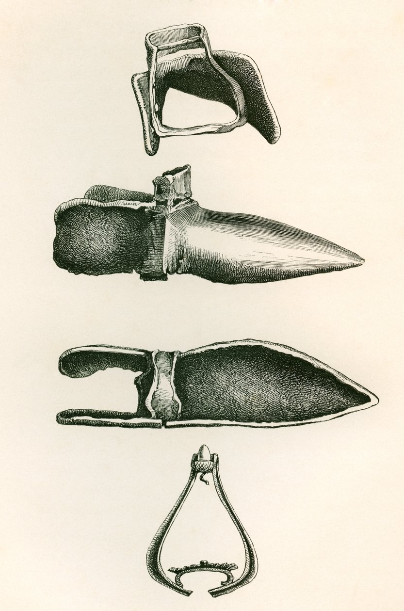 Stirrups and Sollerets, från The British Army: Its Origins, Progress and Equipment, publicerad 1868. av English School