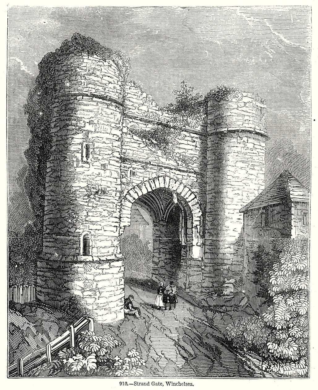 Strand Gate, Winchelsea (gravyr) av English School
