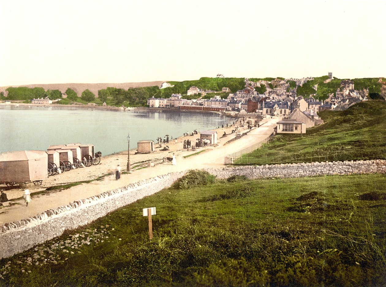 Swanage (handfärgat foto) av English School
