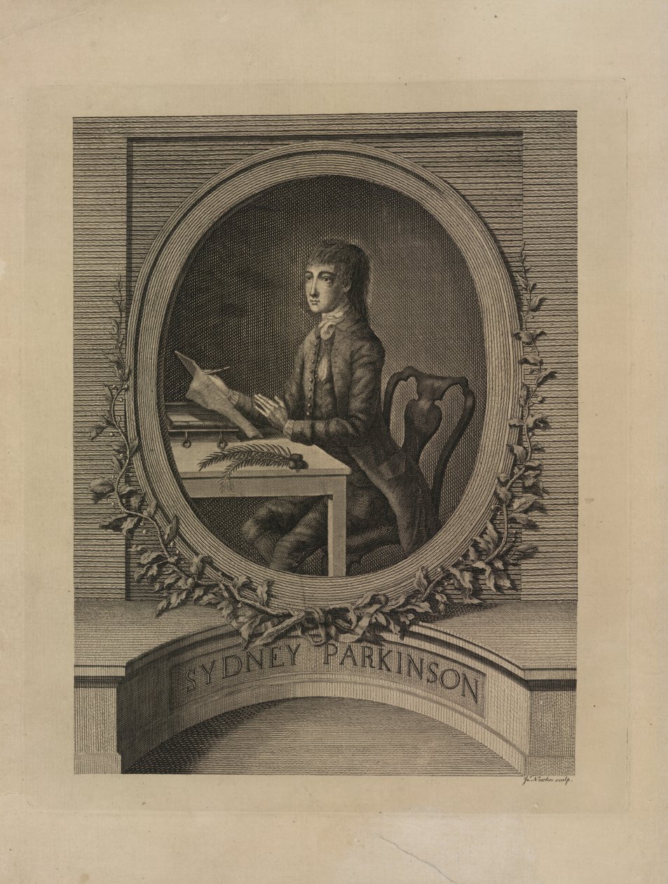 Sydney Parkinson, frontispice från 